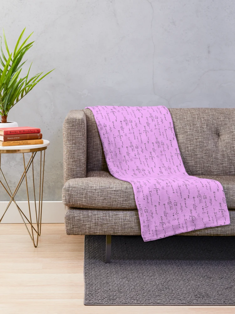 Thumbnail 2 of 6, Throw Blanket, Scientific Formulas Pattern designed and sold by Rabdomante.