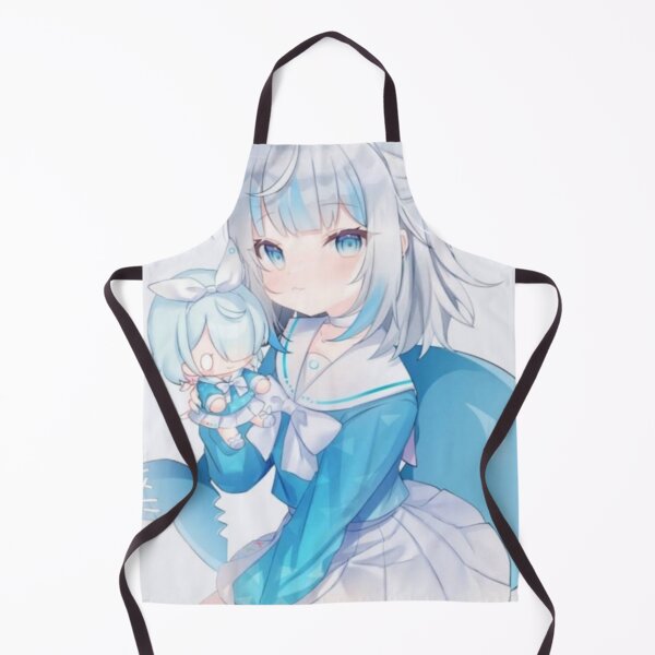 Item preview, Gura with her chibi plushie designed and sold by AszaAri.
