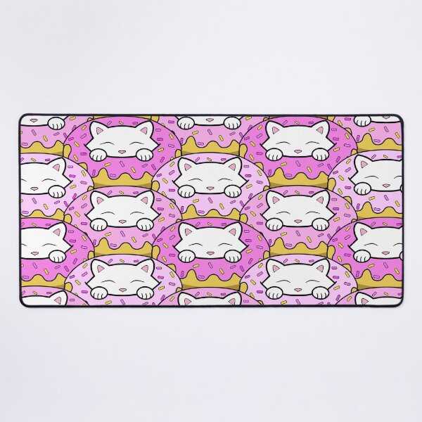 Item preview, Cats eating pink donuts pattern designed and sold by Purr95.