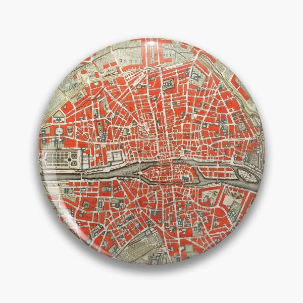 Item preview, Map Print of Paris (ca. 1721-1774) by Guillaume Delisle. Original from The Rijksmuseum. designed and sold by vintagemapstore.