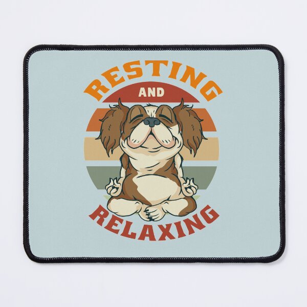 Item preview, Resting and Relaxing With funny Yoga Dog designed and sold by Linizarti-casely Store.