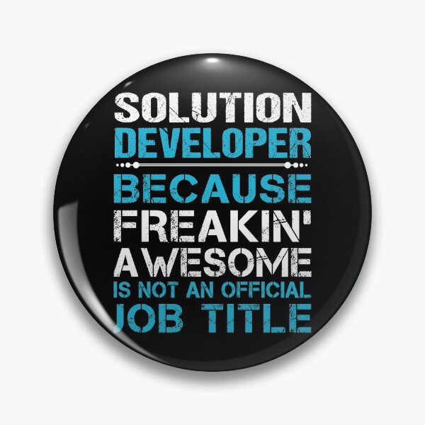Item preview, Solution Developer T Shirt - Freaking Awesome Job Gift Item Tee designed and sold by oetate4774.