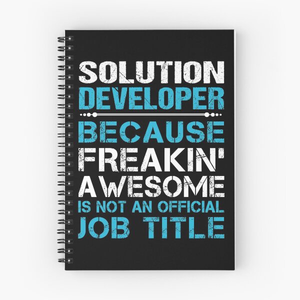 Item preview, Solution Developer T Shirt - Freaking Awesome Job Gift Item Tee designed and sold by oetate4774.