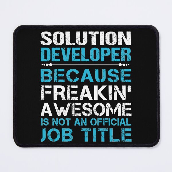 Item preview, Solution Developer T Shirt - Freaking Awesome Job Gift Item Tee designed and sold by oetate4774.