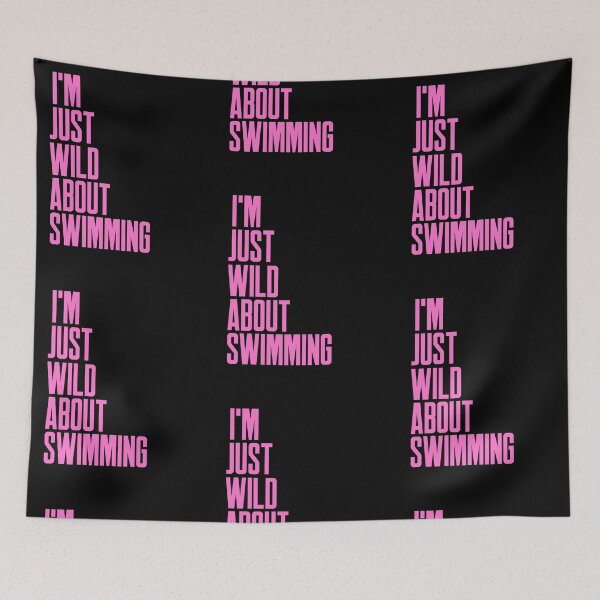 Item preview, Im Just Wild About Swimming - Pink Text - Wild Swimming Tees designed and sold by WildSwimming.