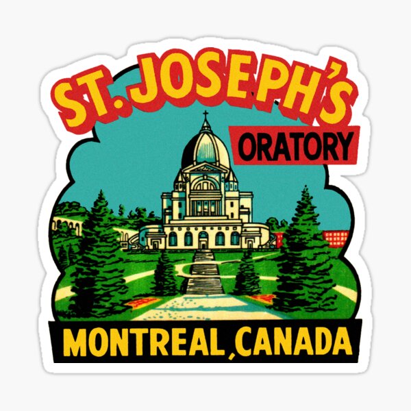 Item preview, St Joseph's Oratory Montreal Canada Vintage Travel Decal designed and sold by hilda74.
