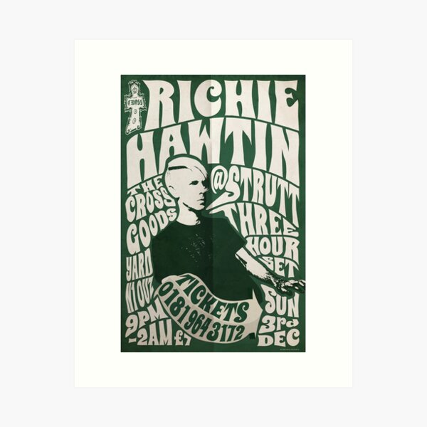 Aperçu de l'œuvre Richie Hawtin à The Cross à Londres 1995 créée et vendue par Lick-Design.