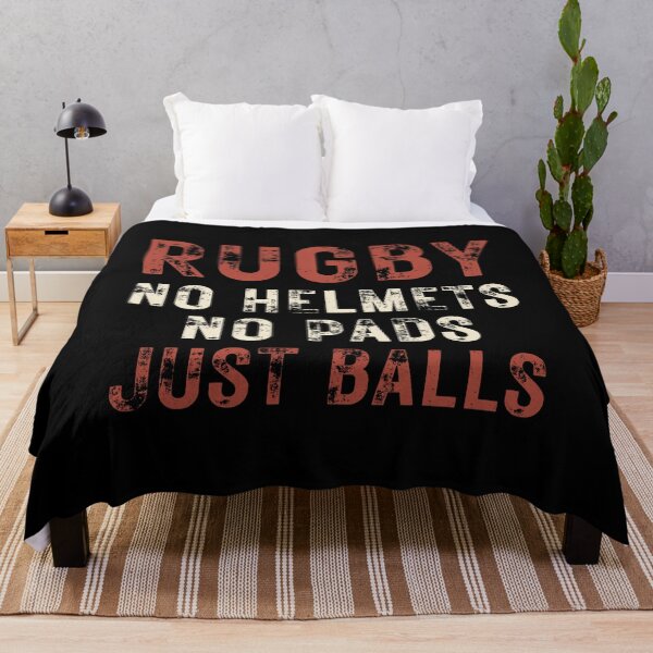 Item preview, NO HELMETS NO PADS JUST BALLS RUGBY FOOTBALL designed and sold by Mercurial Merkaba.