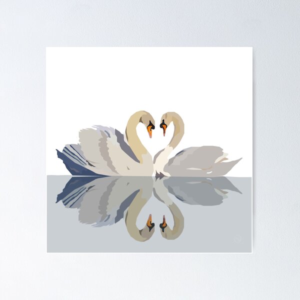 Item preview, Perfect Pair of Swans designed and sold by snewdesigns.