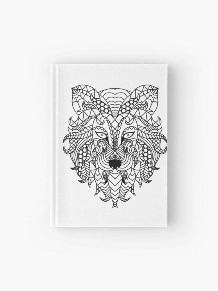 Download Adult Coloring Book Inspired Lion Hardcover Journal By Infinitie Redbubble