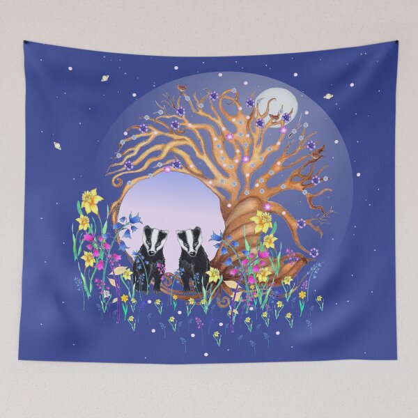 Item preview, Nocturne Badger Cubs (View 1) designed and sold by nocturne-design.