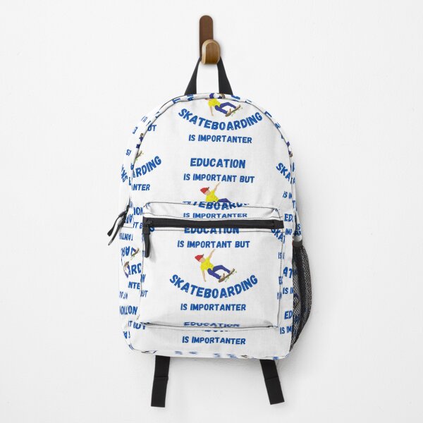 Item preview, Education Is Important But Skateboarding Is Importanter Skater Boy designed and sold by LuckyKermit.