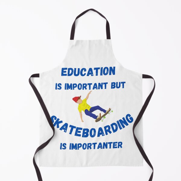 Item preview, Education Is Important But Skateboarding Is Importanter Skater Boy designed and sold by LuckyKermit.
