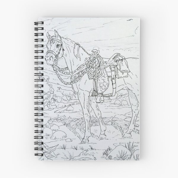 Item preview, The Cow Pony pen and ink designed and sold by WildestArt.