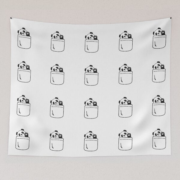 Item preview, CUTE PANDA BEAR IN POCKET designed and sold by SamiJanelle.