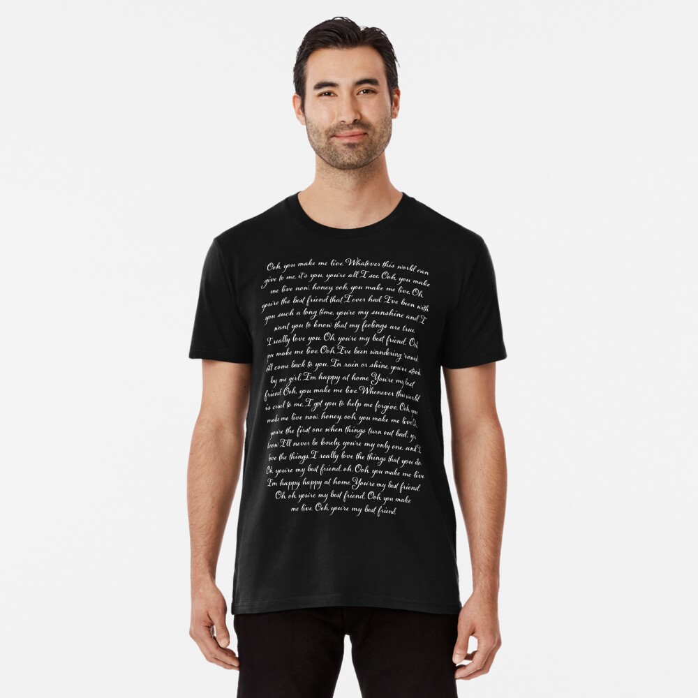 Love Of My Life Queen Lyrics Vertical Poster T-Shirt - Kingteeshop