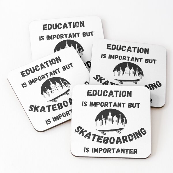 Item preview, Education Is Important But Skateboarding Is Importanter City View designed and sold by LuckyKermit.