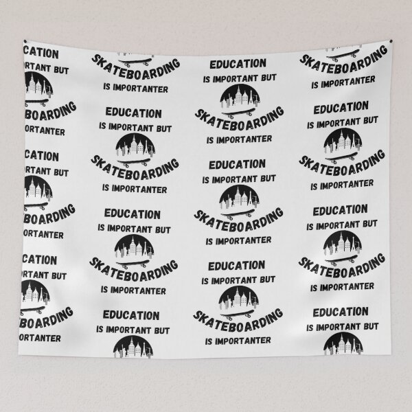 Item preview, Education Is Important But Skateboarding Is Importanter City View designed and sold by LuckyKermit.