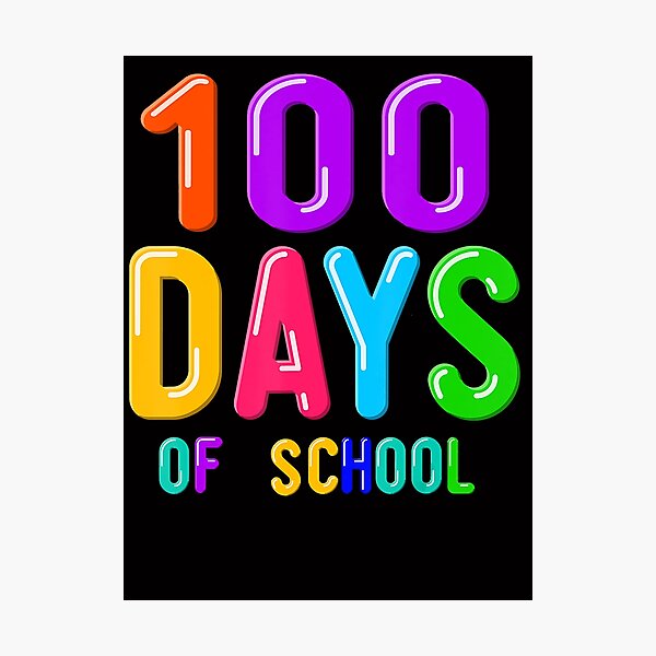 Item preview, 100 Days Of School For Teacher Students Kids Funny Colorful designed and sold by NathanielHast.