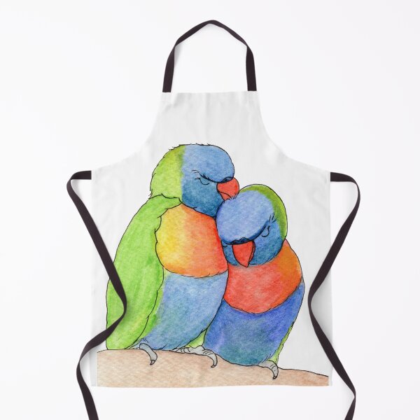 Item preview, Rainbow Lorrikeet Love Birds designed and sold by Art by Kathleen Stuart.