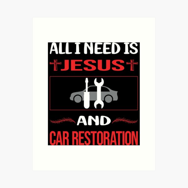 Item preview, Funny Jesus Car Restoration designed and sold by DougPoulos.