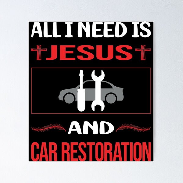 Item preview, Funny Jesus Car Restoration designed and sold by DougPoulos.