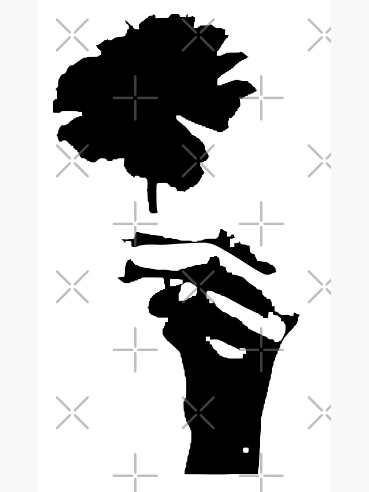 Hadestown flower black Greeting Card