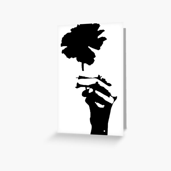 Hadestown flower black Greeting Card