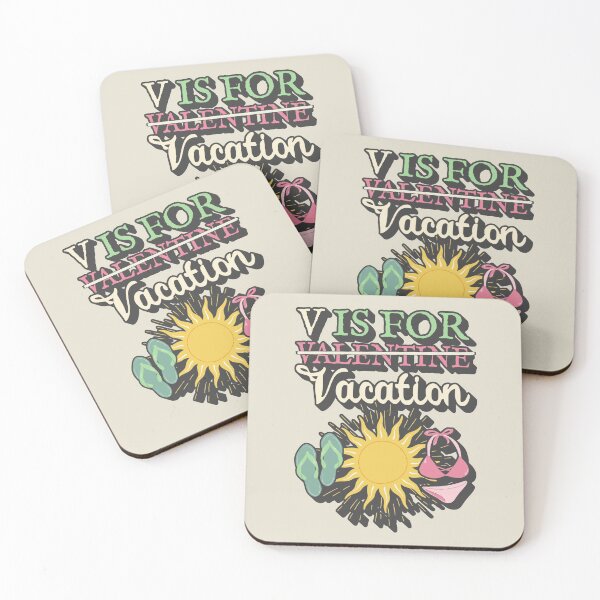 Item preview, V Is For Vacation, V Is For Valentine Fun Design For People Who Don't Care About Valentine's Day designed and sold by TrulyEpoque.
