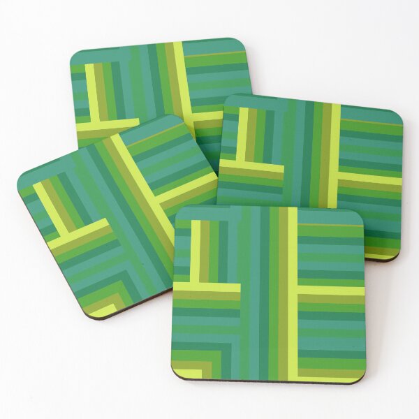 Item preview, green geometric pattern designed and sold by cemreyigitsahin.