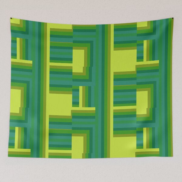 Item preview, green geometric pattern designed and sold by cemreyigitsahin.