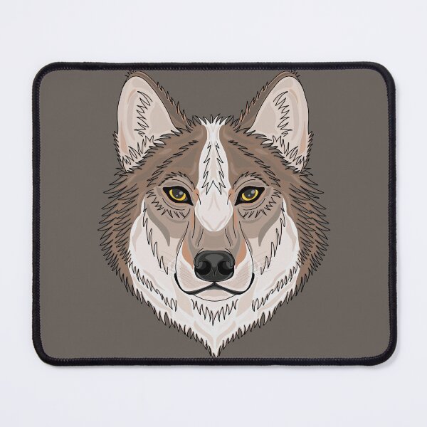 Artikelvorschau, Wolfskopf entworfen und verkauft von Purplepugprints.
