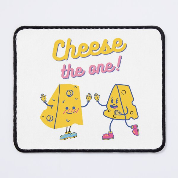 Item preview, Cute Cheese the One Couple | Romantic Cheese Pun designed and sold by mschubbybunny.