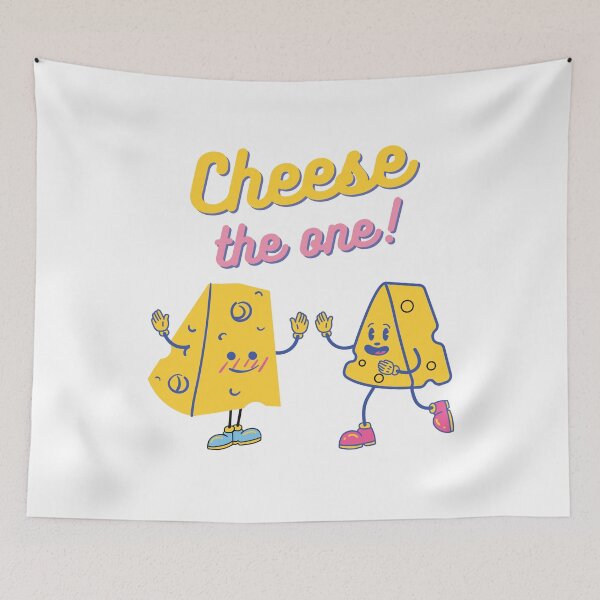 Item preview, Cute Cheese the One Couple | Romantic Cheese Pun designed and sold by mschubbybunny.