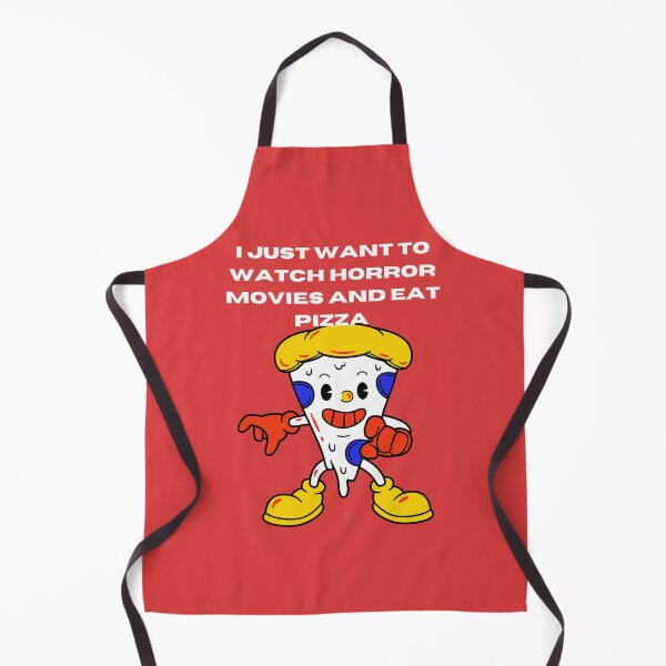 Item preview, I JUST WANT TO WATCH A HORROR MOVIE AND EAT PIZZA. designed and sold by marie1919.