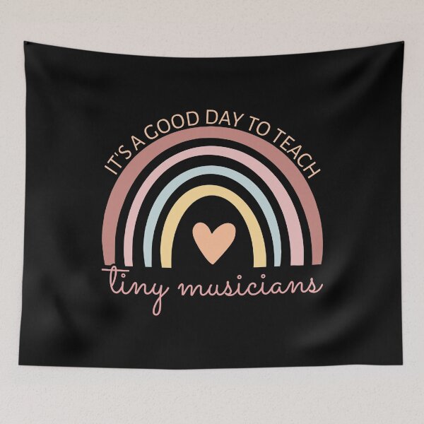 Item preview, It's A Good Day To Teach Tiny Musicians I - Boho Rainbow designed and sold by Lemon Pepper.