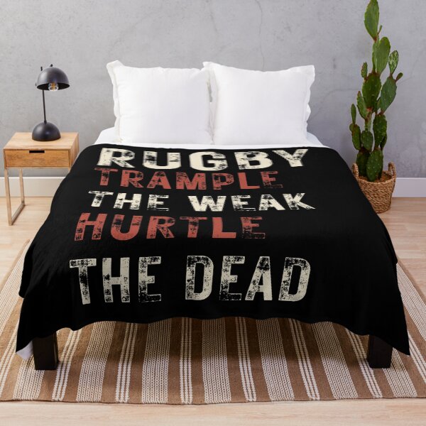 Item preview, TRAMPLE THE WEAK HURTLE THE DEAD RUGBY FOOTBALL designed and sold by Mercurial Merkaba.