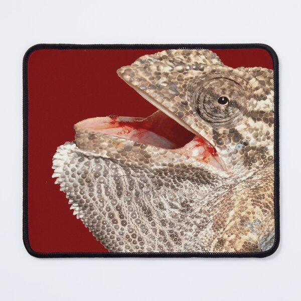 Item preview, Chameleon With Open Mouth Nerdy Reptile Vector Art designed and sold by taiche.