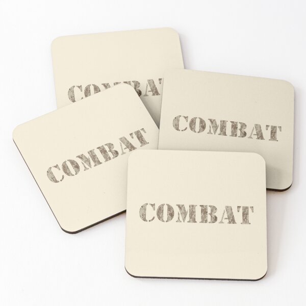 Item preview, NWU type II AOR-1, desert digital camouflage pattern swatch. US. Marines, US.Navy text: COMBAT typographic designed and sold by NineJuly.