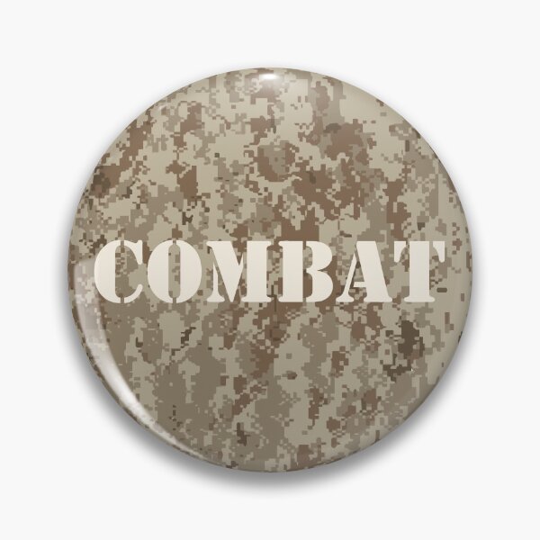 Item preview, NWU type II AOR-1, desert digital camouflage pattern swatch. US. Marines, US.Navy text: COMBAT typographic designed and sold by NineJuly.