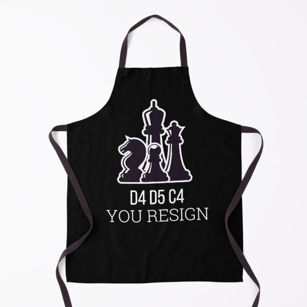 Item preview, Queens gambit - D4 D5 C4 You Resign Chess designed and sold by The-Funny-Shop.