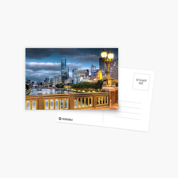 St. Kilda Rd Bridge - Melbourne Postcard