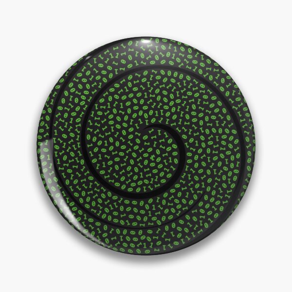 Item preview, Binary code chaos spiral designed and sold by pattypattern.