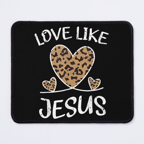 Item preview, Valentine Day Christian Gift Cheetah Leopard Love Like Jesus  designed and sold by TheOHC.