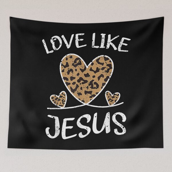 Item preview, Valentine Day Christian Gift Cheetah Leopard Love Like Jesus  designed and sold by TheOHC.