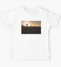 Photographers At Sunset Kids Tee