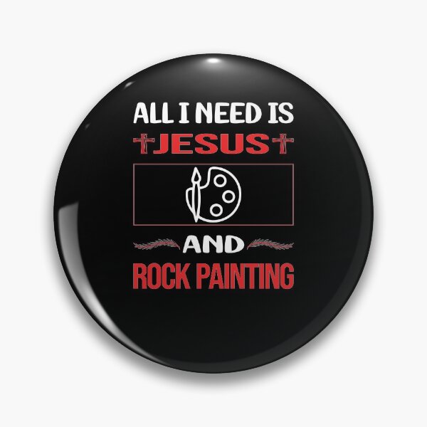 Item preview, Funny Jesus Rock Painting designed and sold by FifineCroteau.