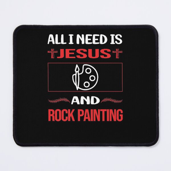Item preview, Funny Jesus Rock Painting designed and sold by FifineCroteau.