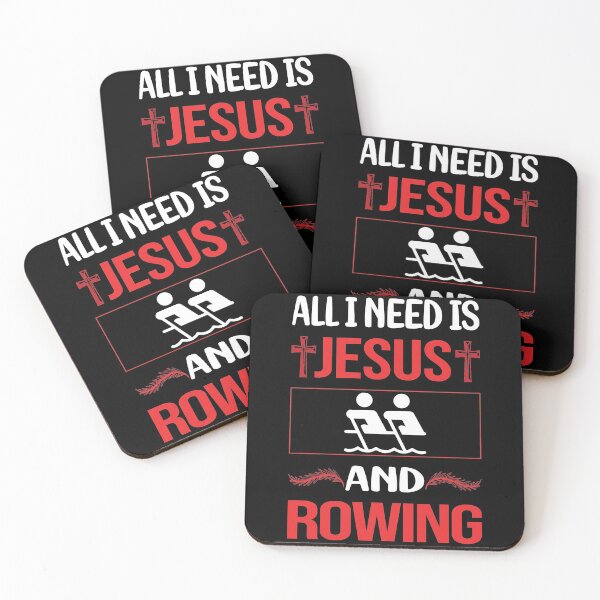 Item preview, Funny Jesus Rowing Row Rower designed and sold by FifineCroteau.