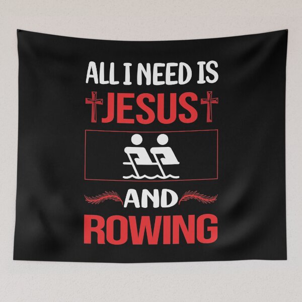 Item preview, Funny Jesus Rowing Row Rower designed and sold by FifineCroteau.